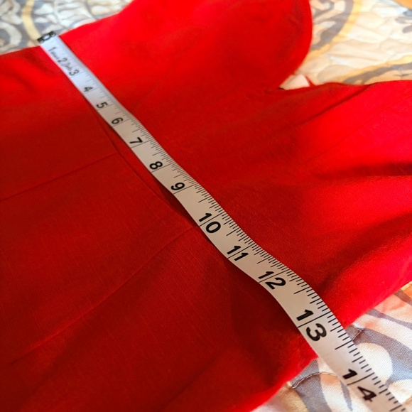 ASTR the Label Izzy Red Spagetti Strap Wide Leg Jumpsuit Romper, Medium - Picture 9 of 15